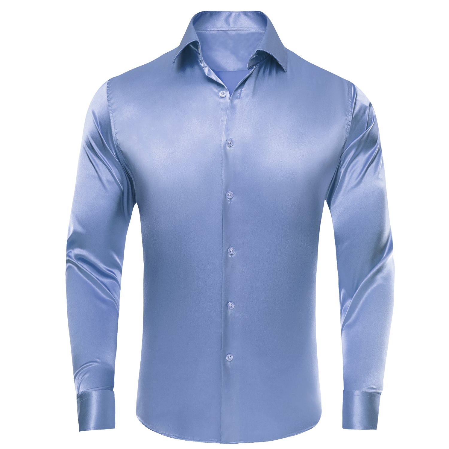 Blue long hot sale sleeve dress shirt