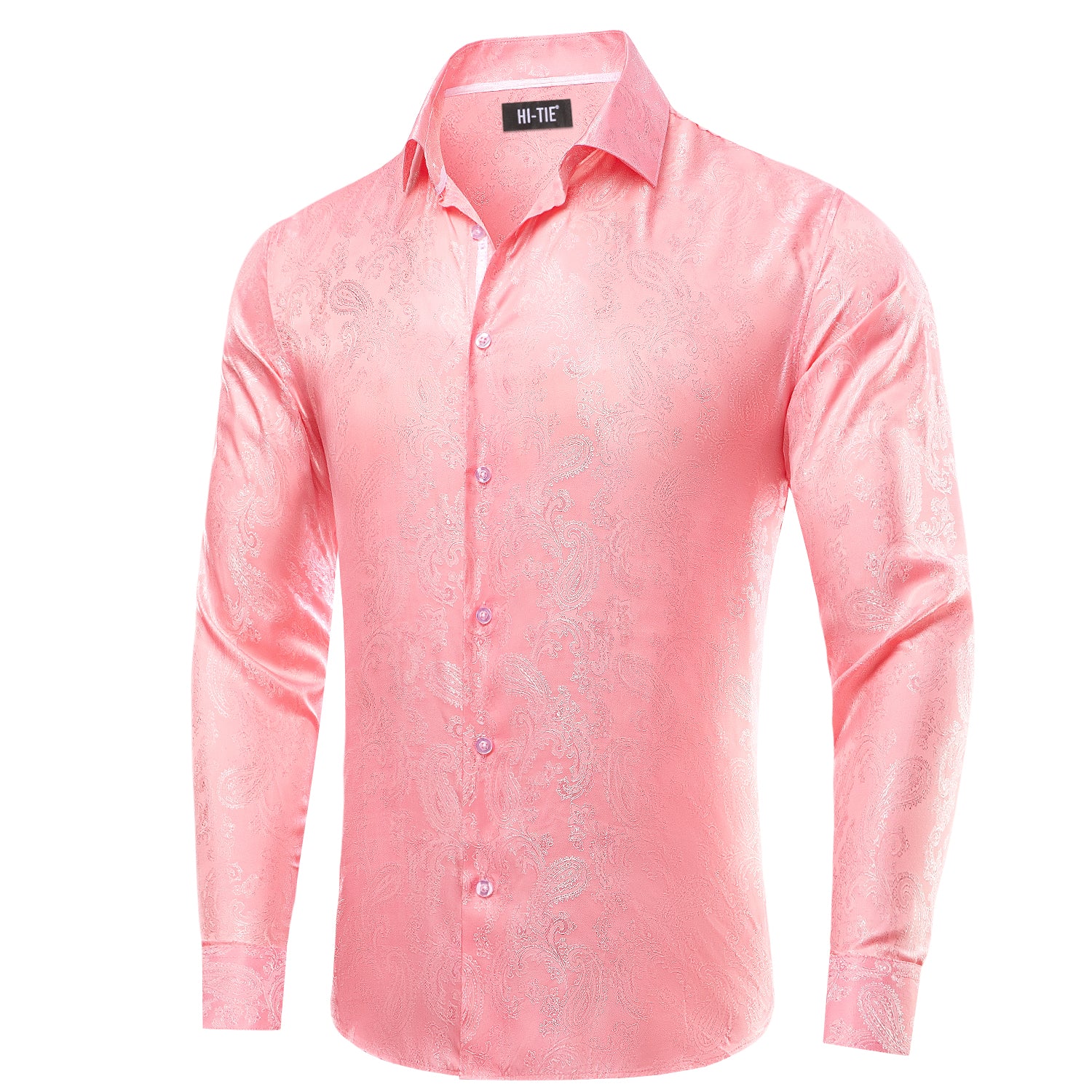 Light pink long sleeve best sale shirt mens