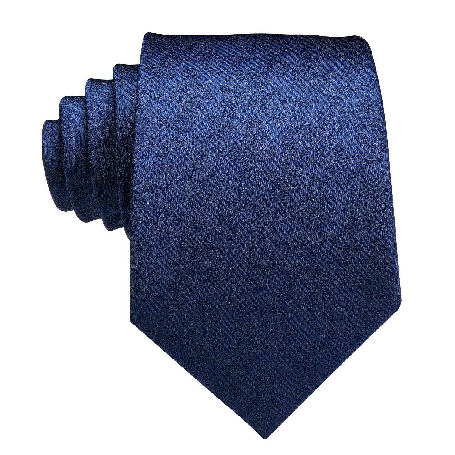 Blue Paisley Tie Pocket Square Cufflinks Set