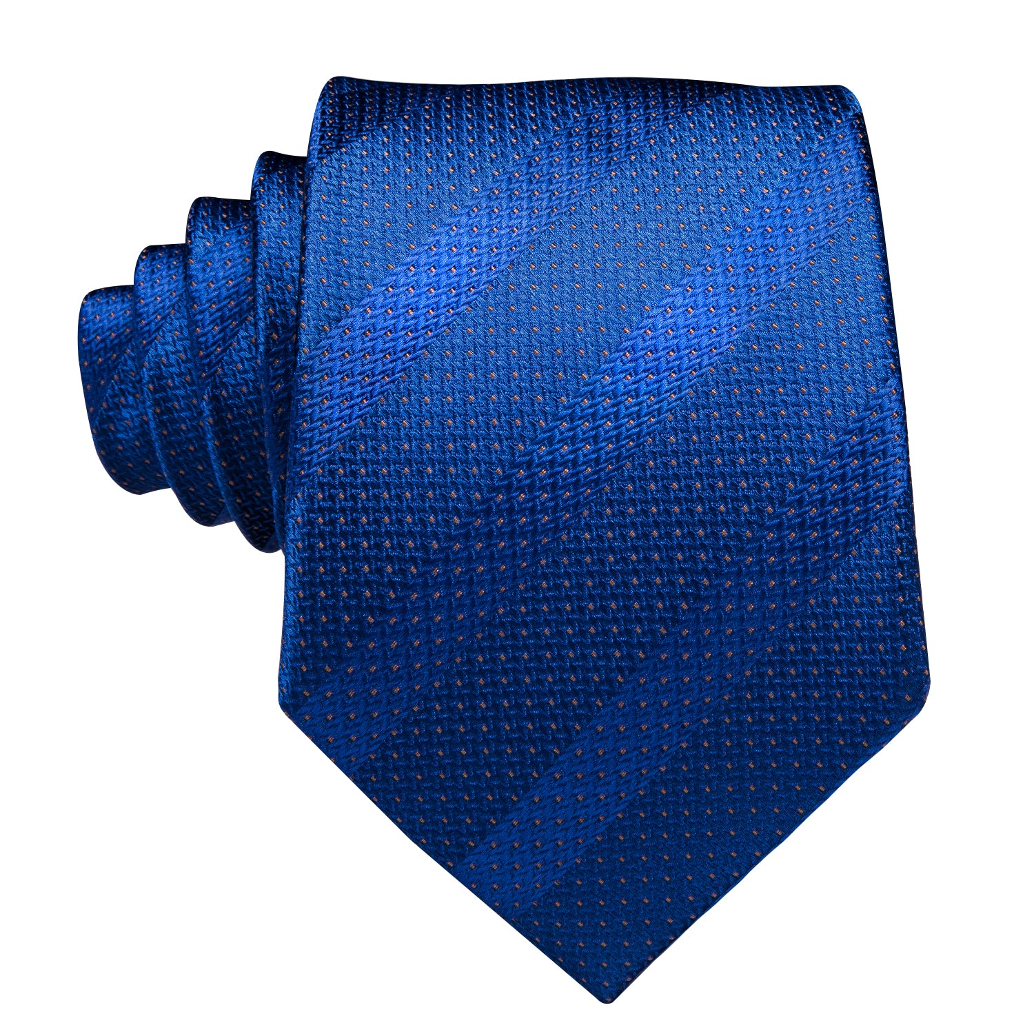 Blue Ties Striped Men's Necktie Pocket Square Cufflinks Set