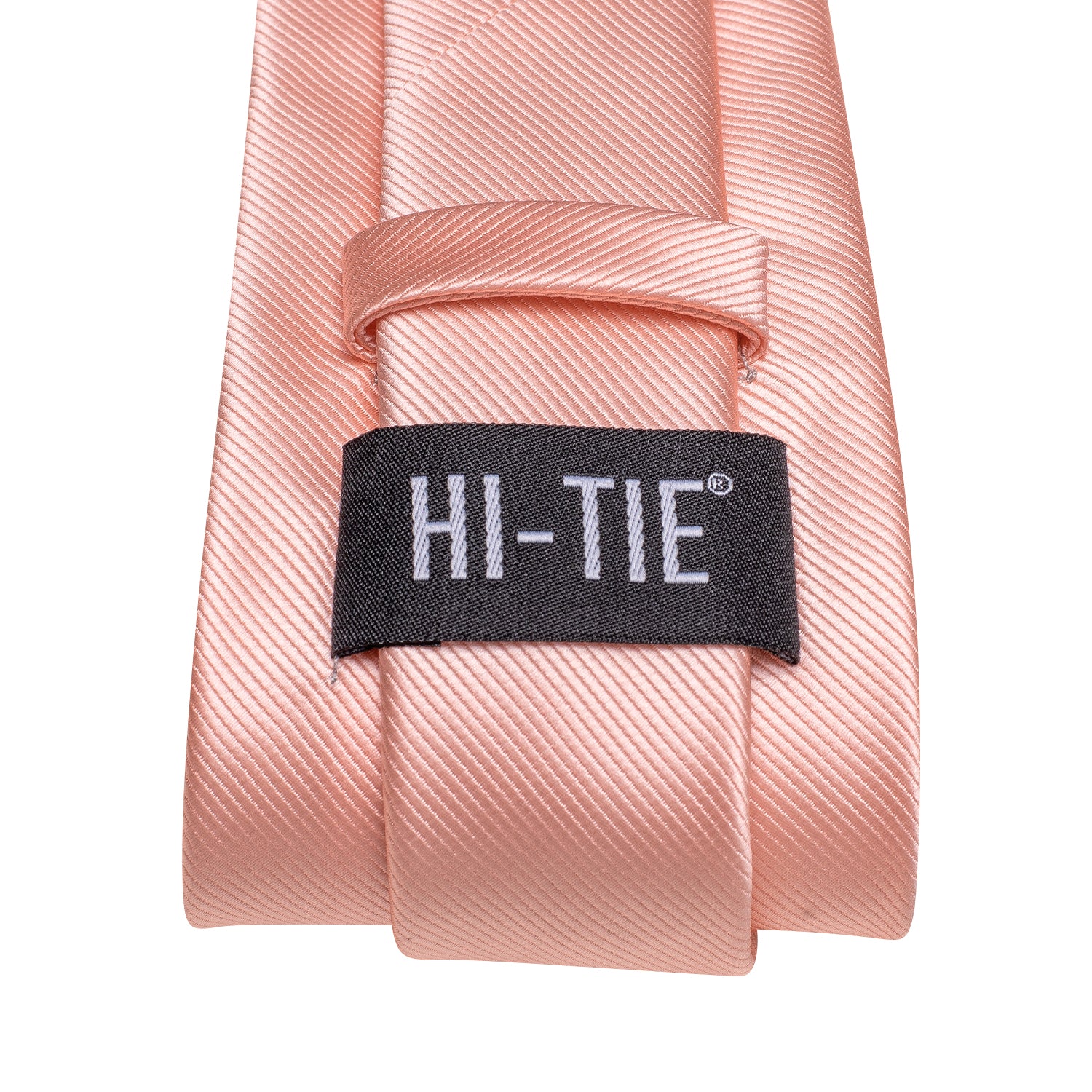 $9.99 Coral Pink Solid Tie Pocket Square Cufflinks Set