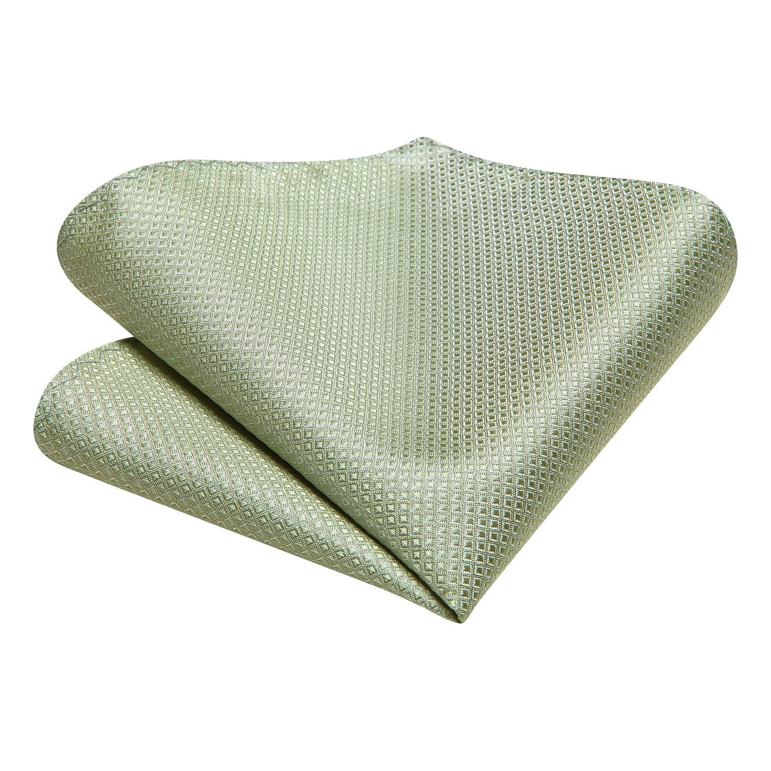  Mint Green Solid 67" Extra Long Tie Handkerchief Cufflinks Set