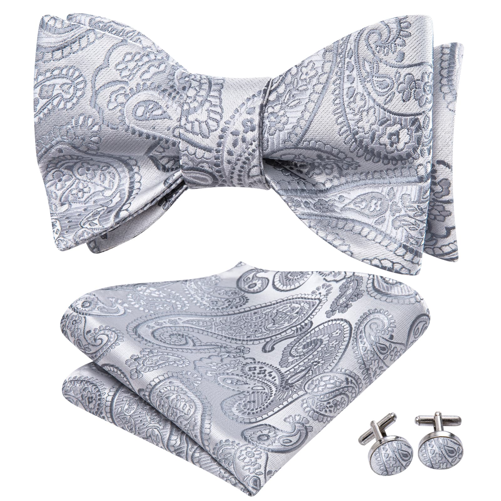 grey bow ties