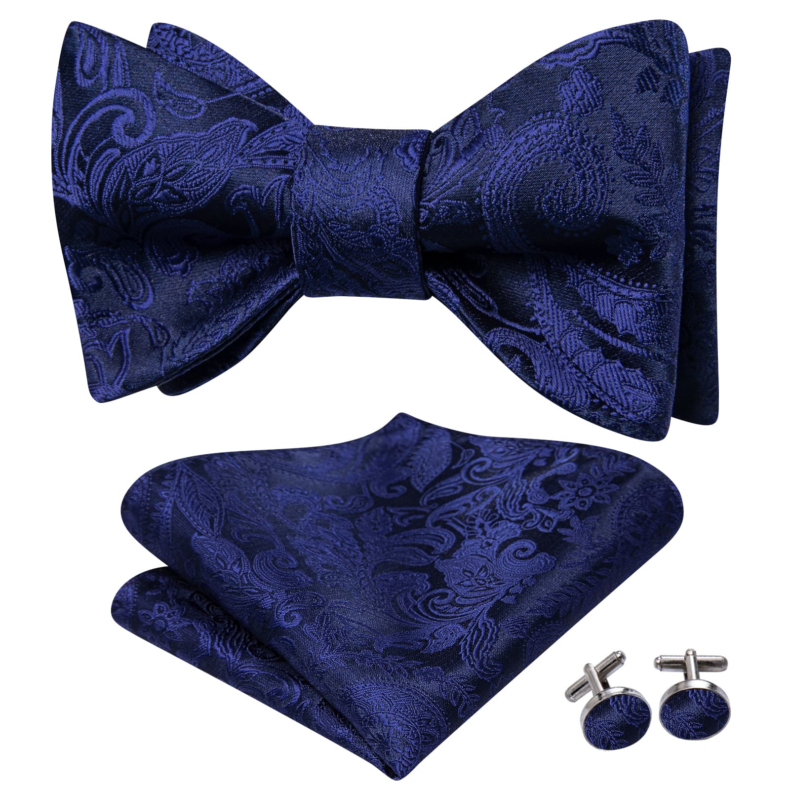 cobalt blue bow tie