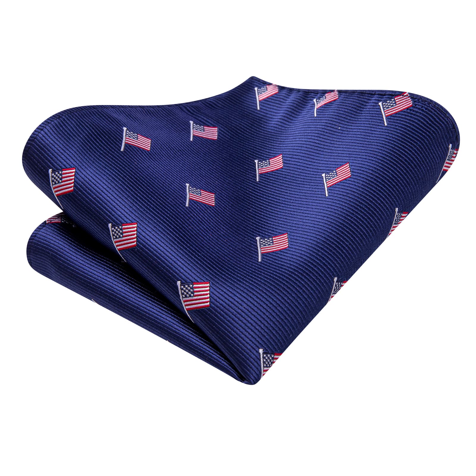 Striped Tie Purple Dark Blue Jacquard Stripes Men's Necktie Set