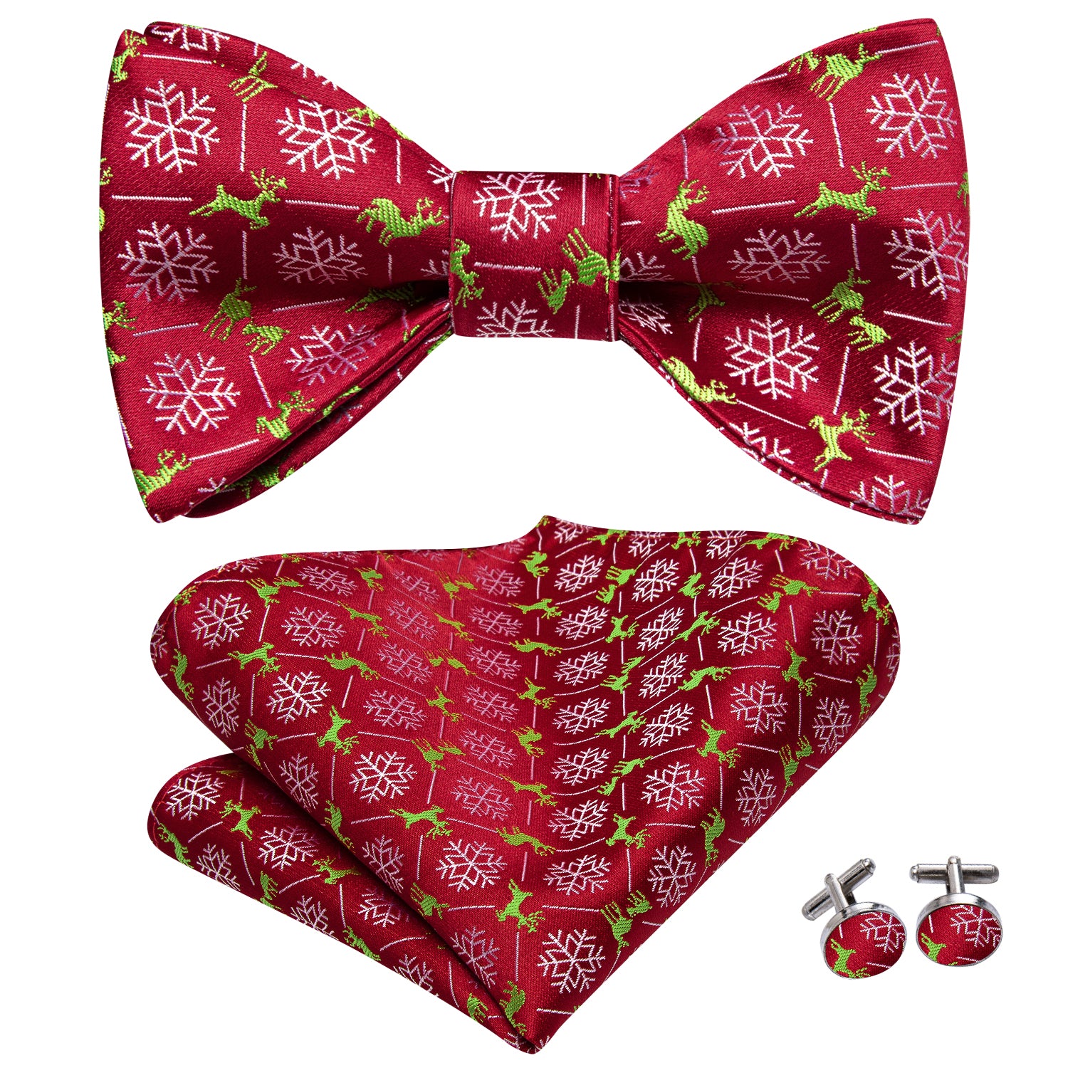 Self-tied Bow Tie Set