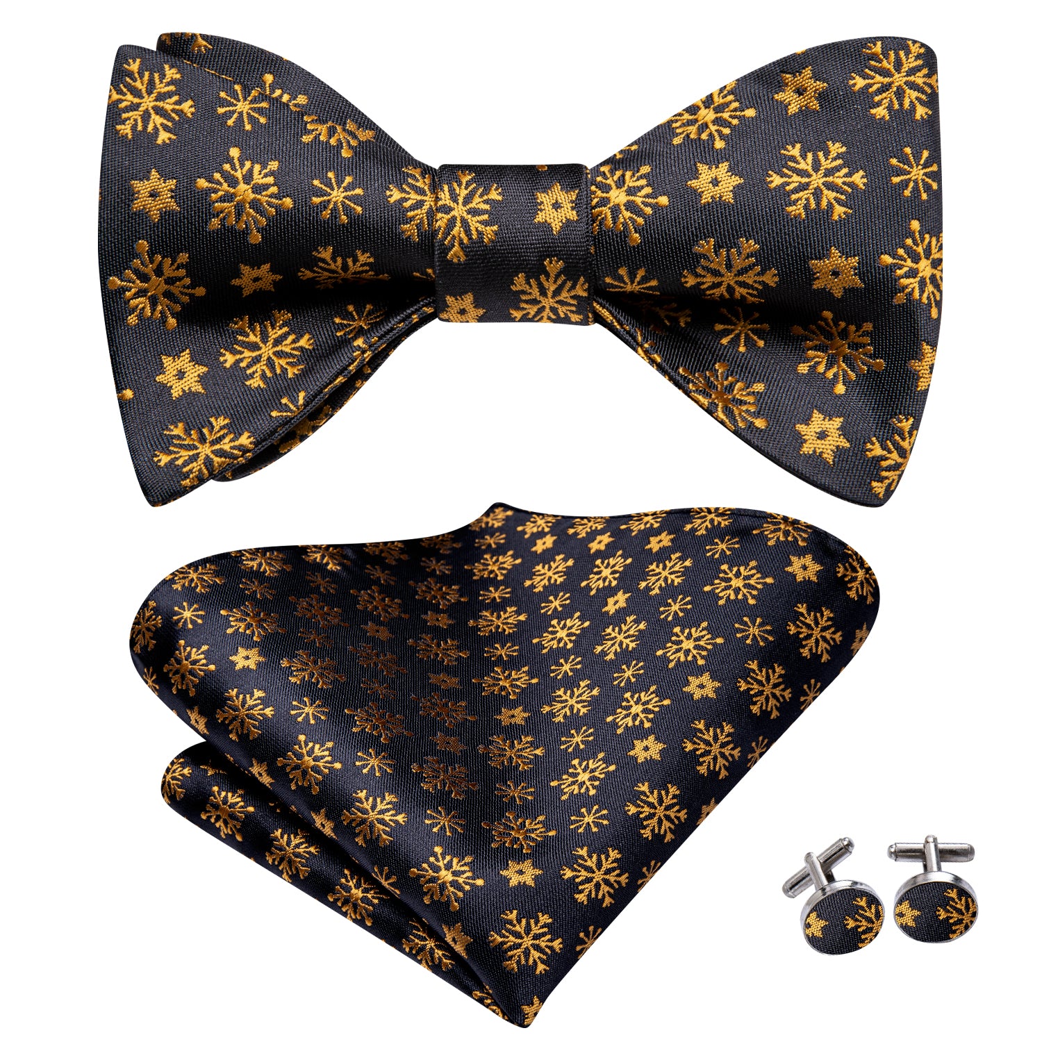 Self-tied Bow Tie Set