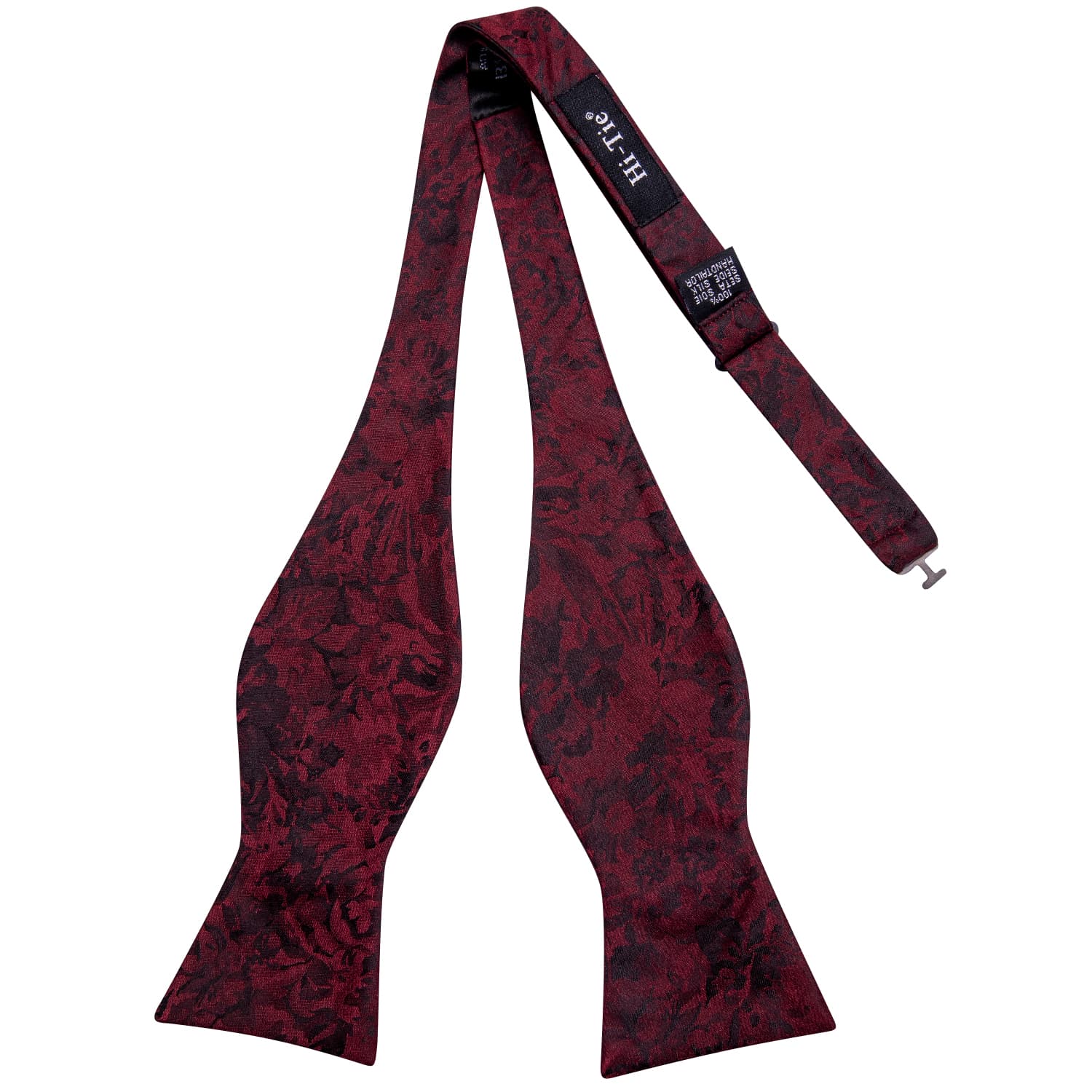 red bowtie Floral red bowtie dark burgundy bow tie