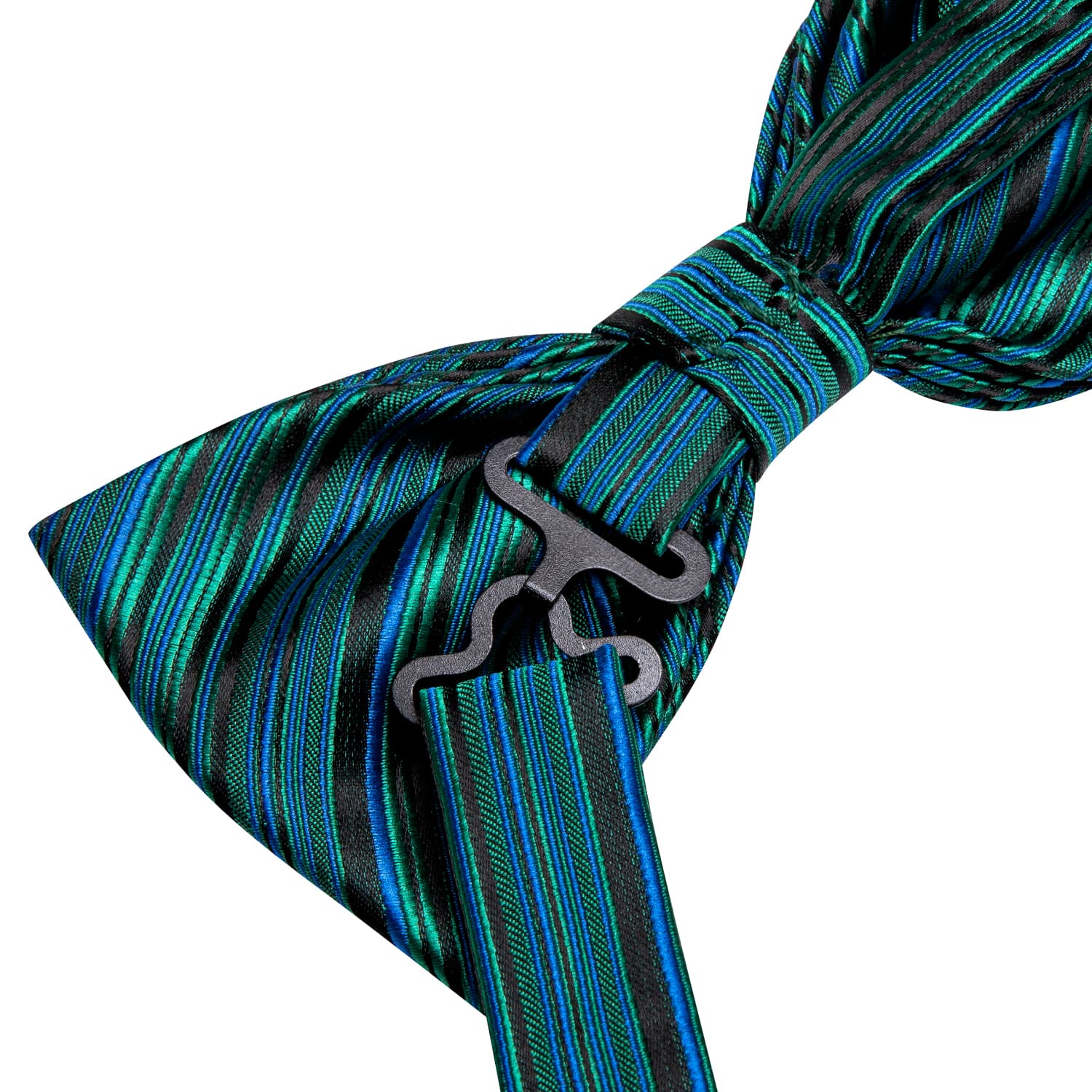 Teal Green Tie Men's Silk Necktie Handkerchief Cufflinks Set