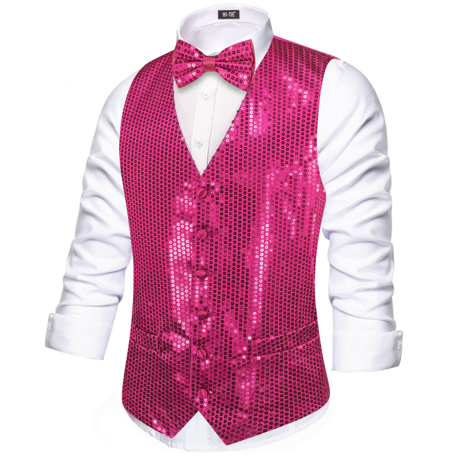 Mens sequin waistcoat best sale