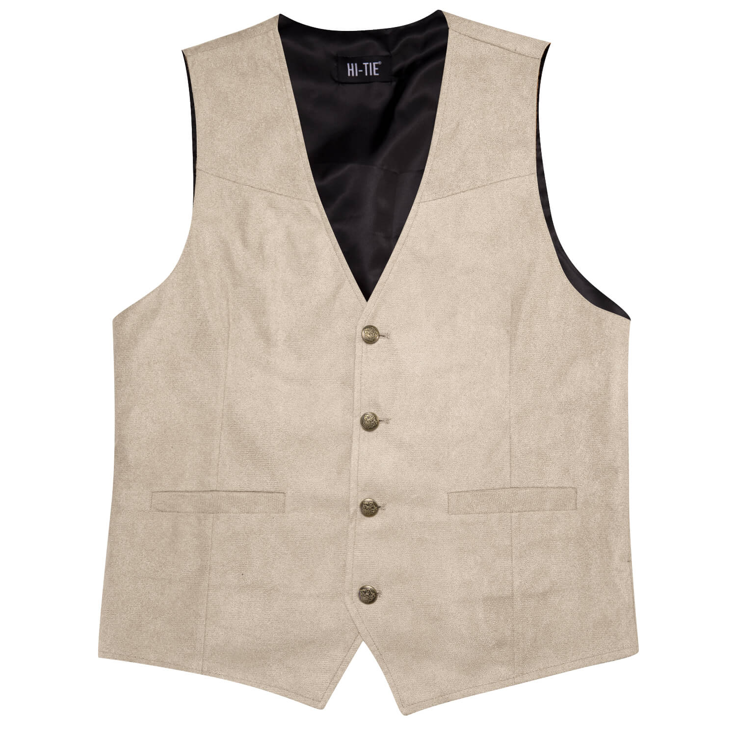 100% Hemp Vest, Beige Hemp Waistcoat, sold Men Vest, Groom’s Vest, Business Vest, Double-Breasted Vest, Shawl Lapel, Hemp Men's Fashion