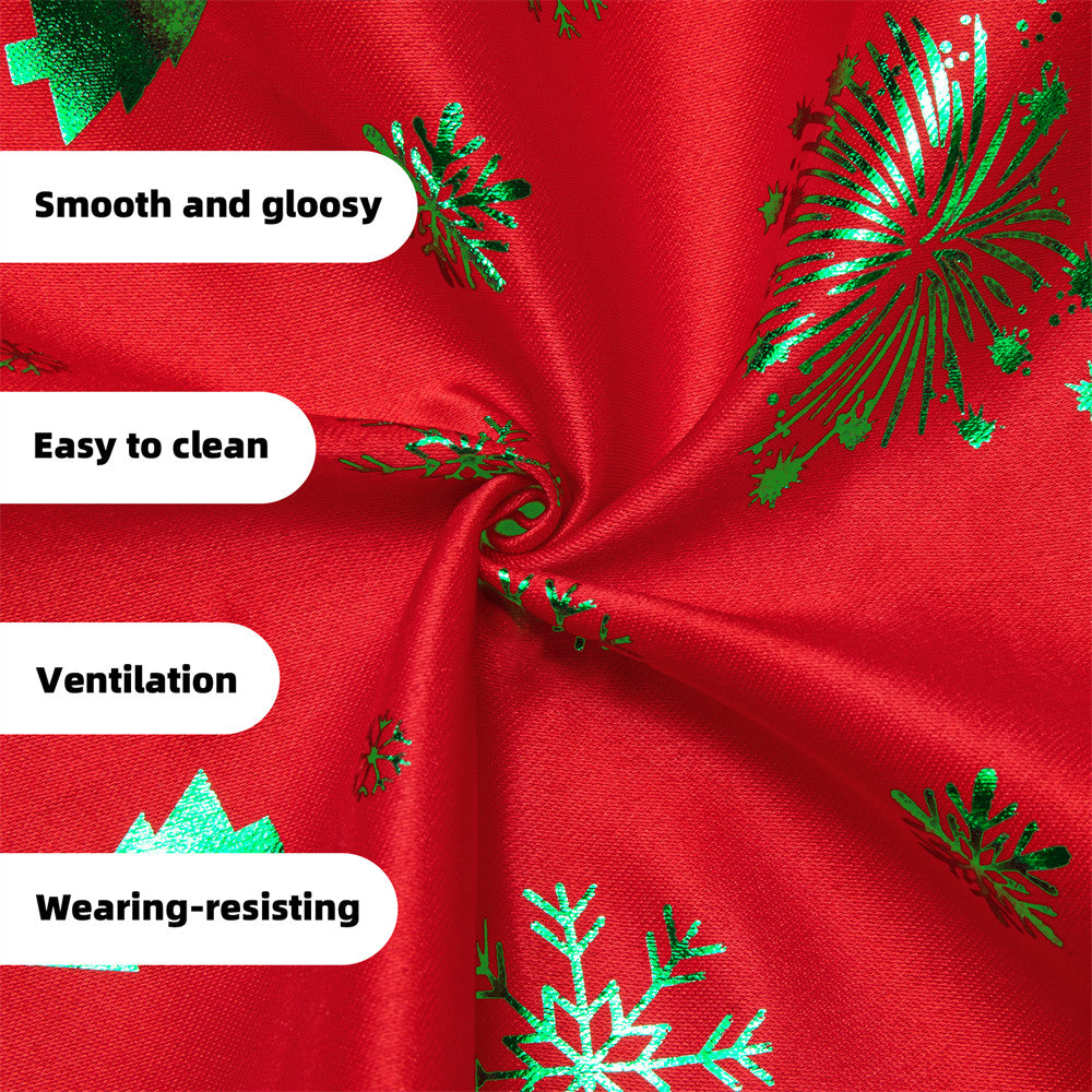 Hi-Tie Red Green Christmas Elements Vest Necktie Bowtie Set