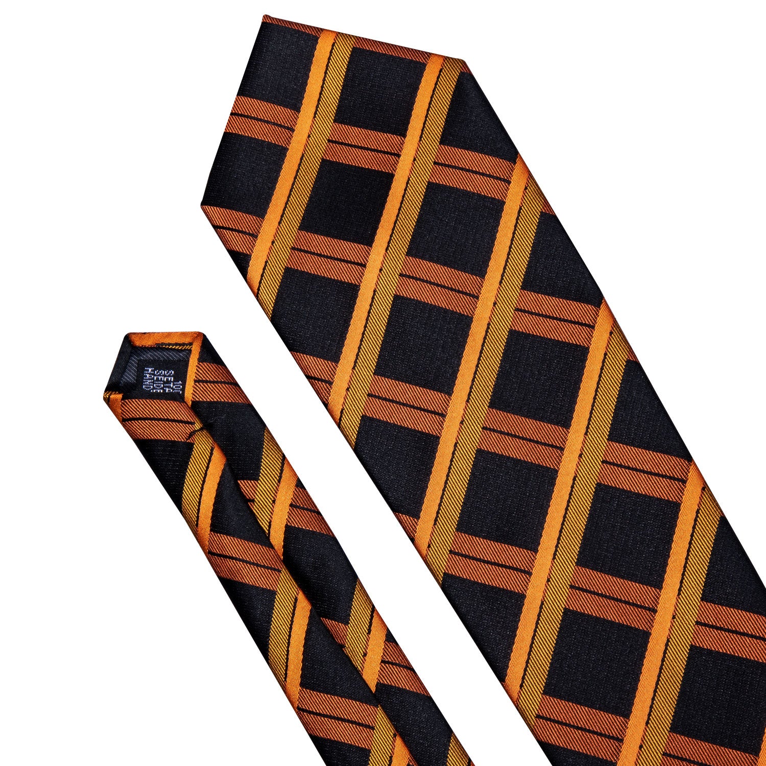 orange and black ties