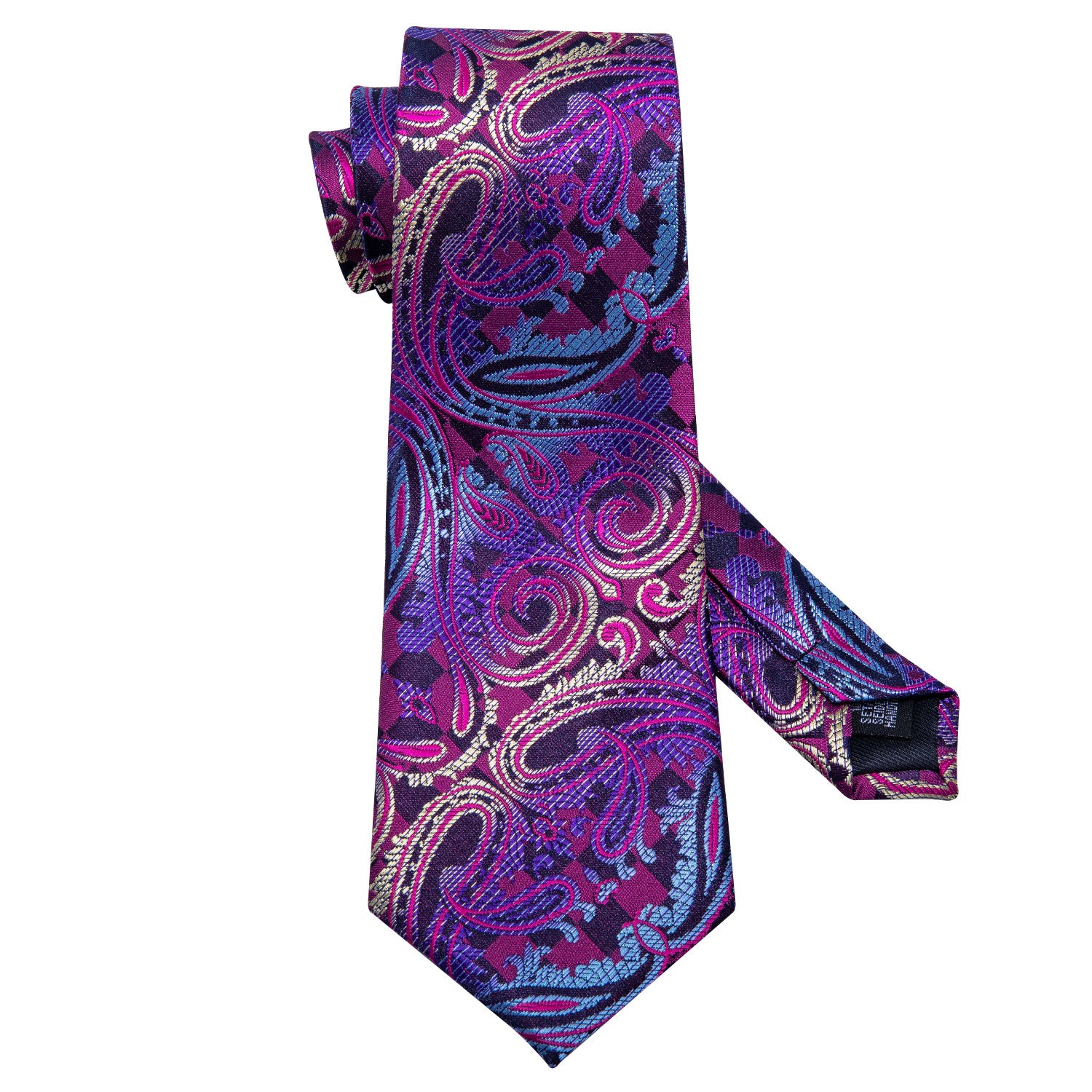 purple pattern tie