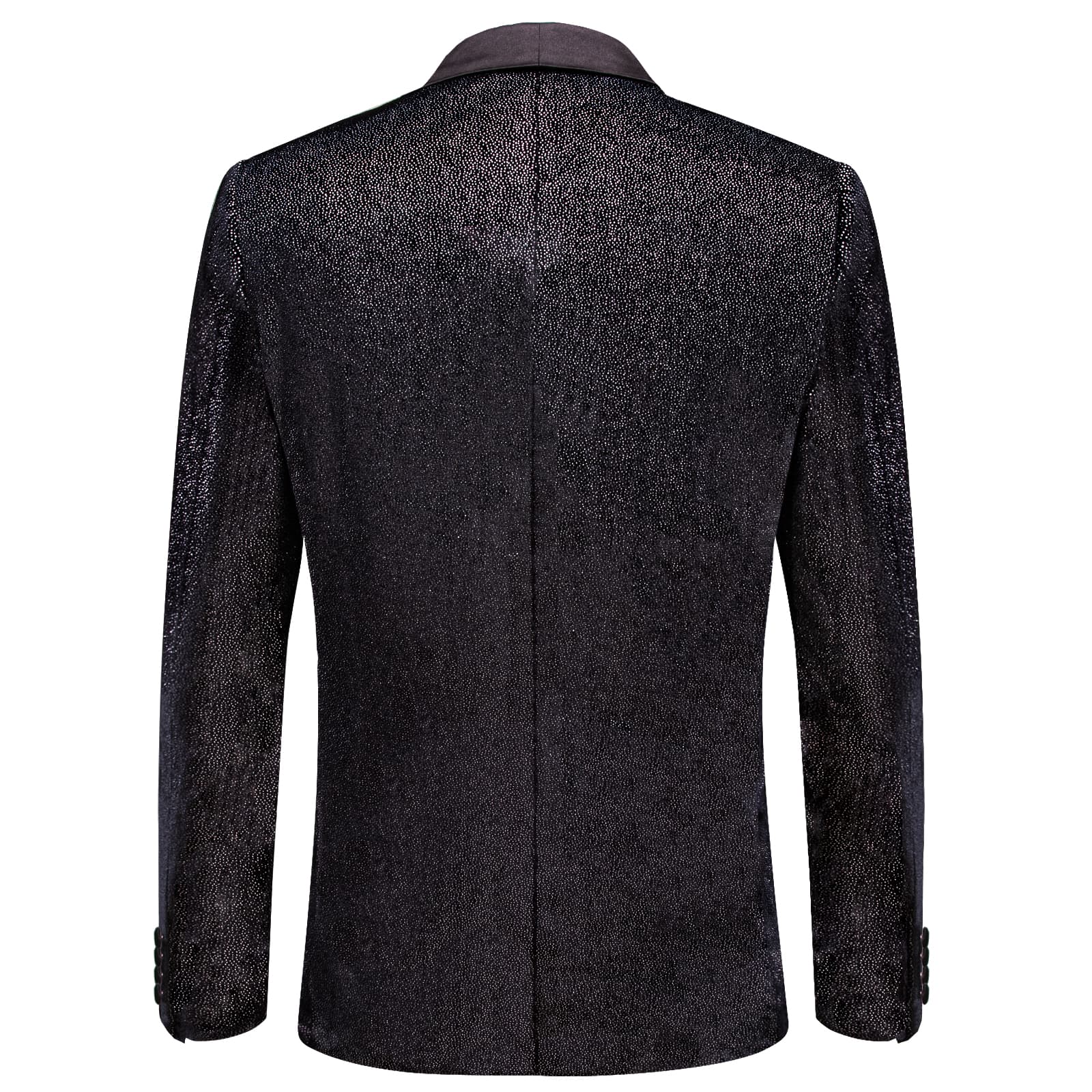 Velvet Blazer Black Formal Wedding Suit Shawel Lapel Men's Top