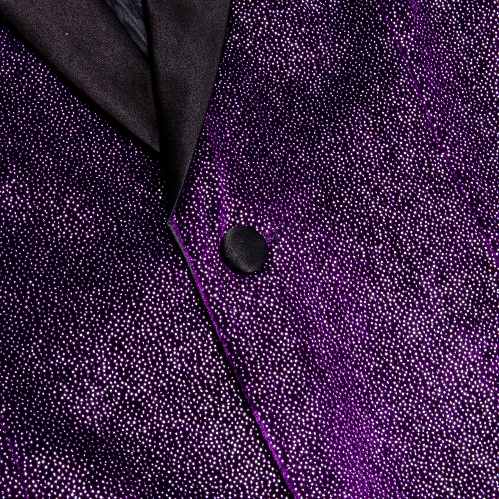 Velvet Blazer Purple Formal Wedding Suit Shawl Lapel Men's Top