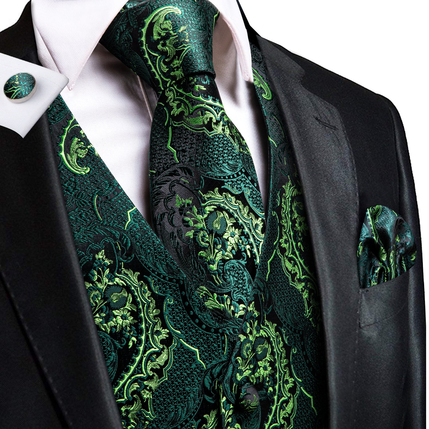 Green on sale paisley vest